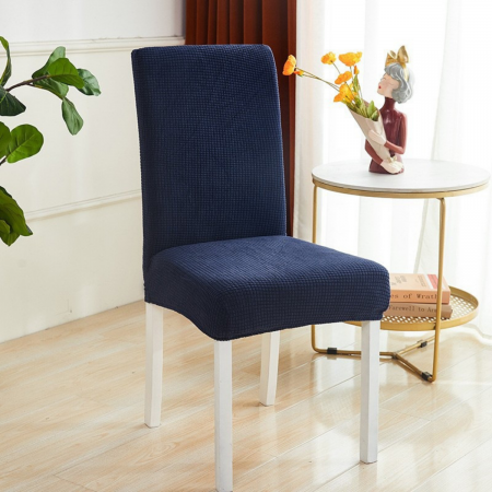 Funda para silla ajustable azul oscuro, poliéster