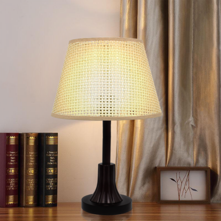 Lámpara de mesa beige, Ø25cm