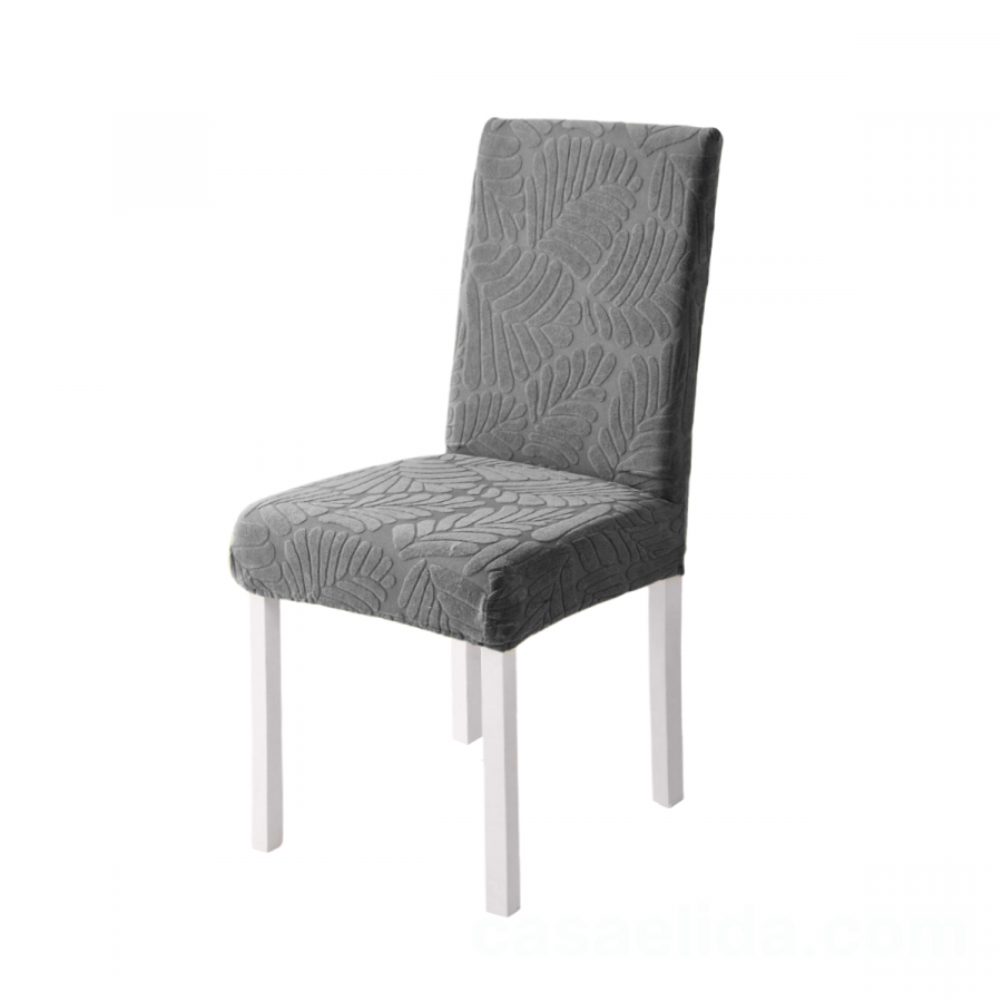 Funda para silla ajustable gris, poliéster