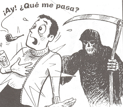 Image: ¡Ay! ¿Qué me pasa? The Reaper takes another unsuspecting (albeit Spanish) soul