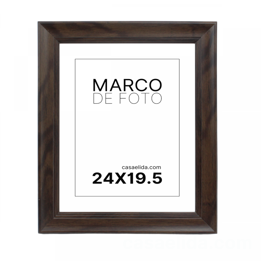Marco foto café, 30.5x25.5cm, madera mdf