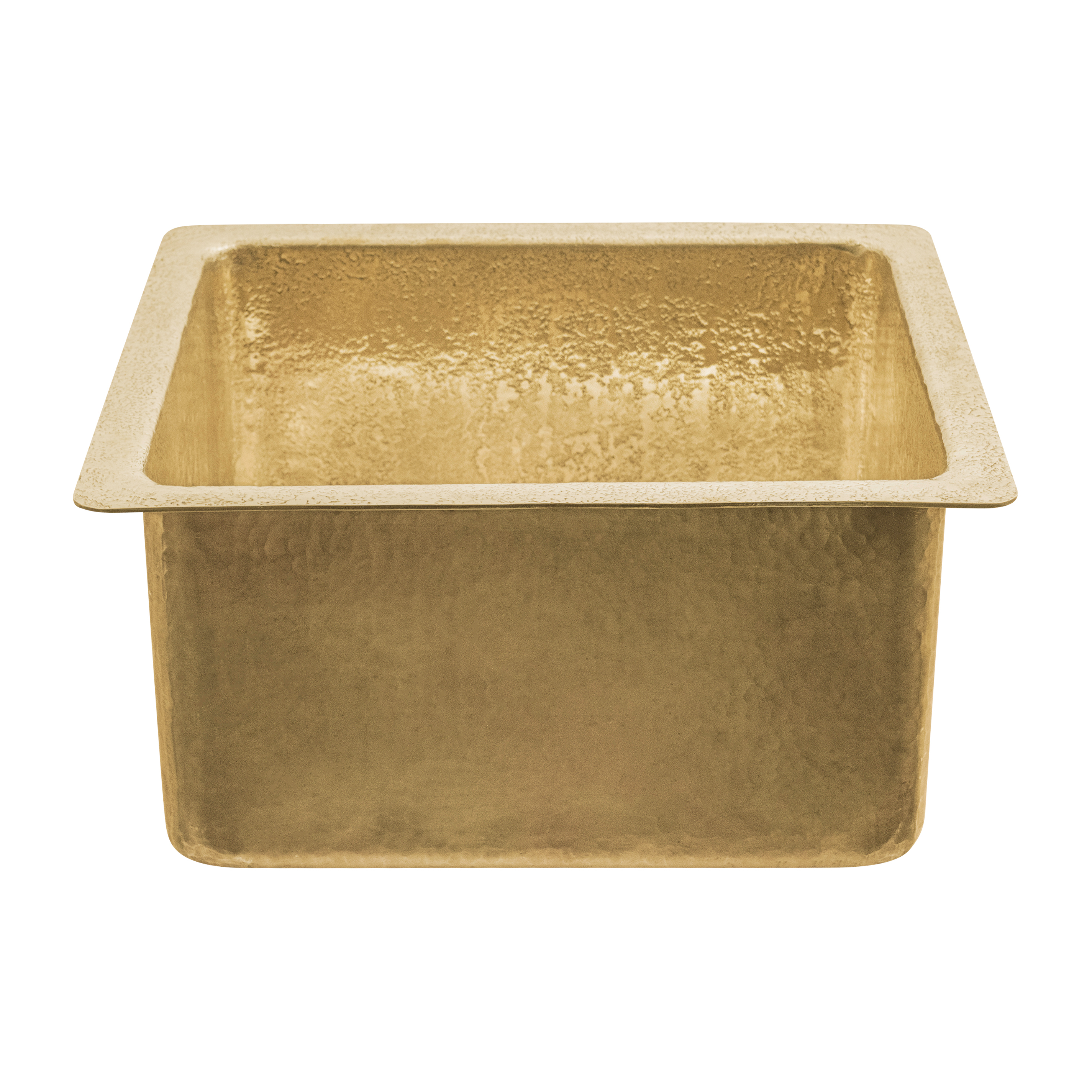 Premier Copper Products 16" Rectangle Terra Firma Brass Bar/Prep Sink, TFBREC16PB