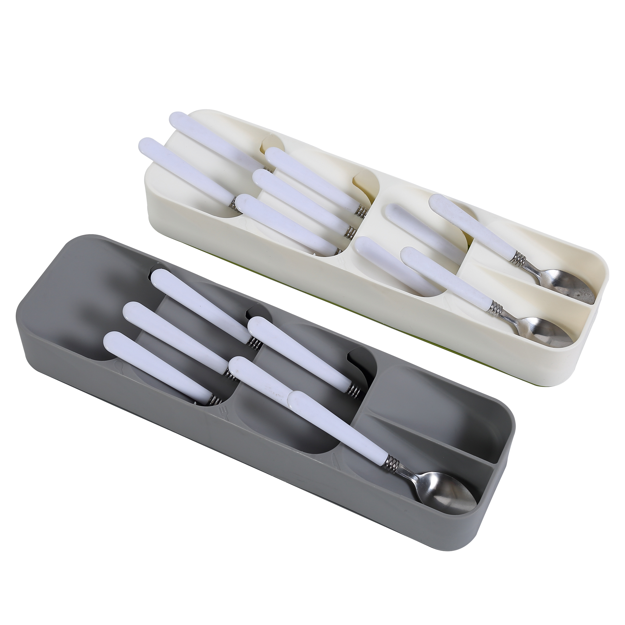 Cutlery Organiser Drying Tray Kitchen Drawer Organizer Spoon Divider