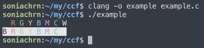 Console output Console output