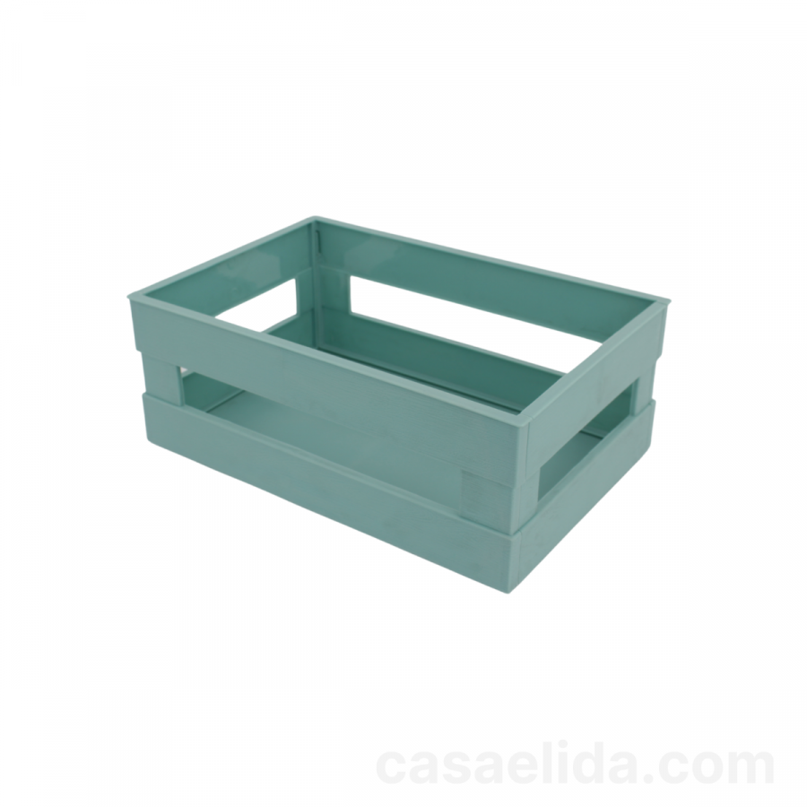 Caja organizadora turquesa, 12x30x20cm