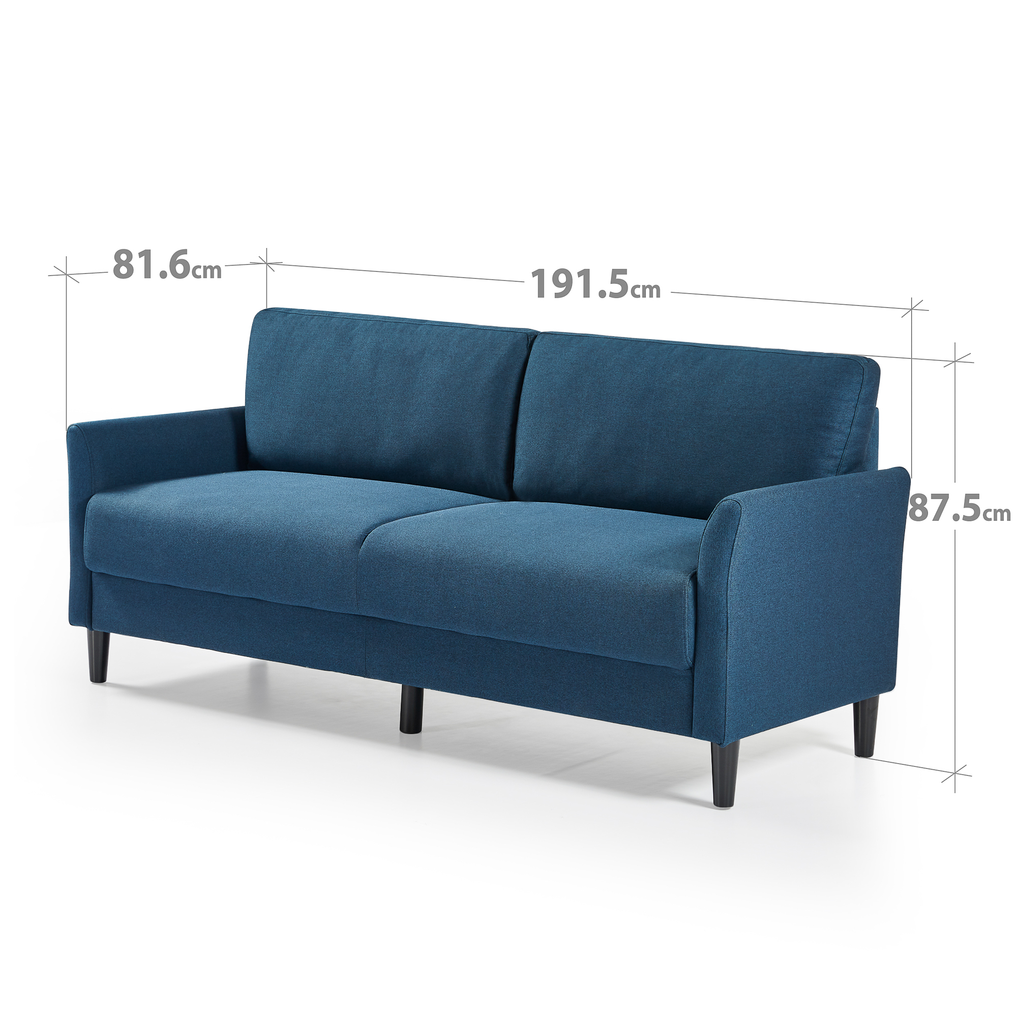 Zinus Sofa Couch Collection Fabric Leather with Ottoman and Armchair - Picture 20 of 24