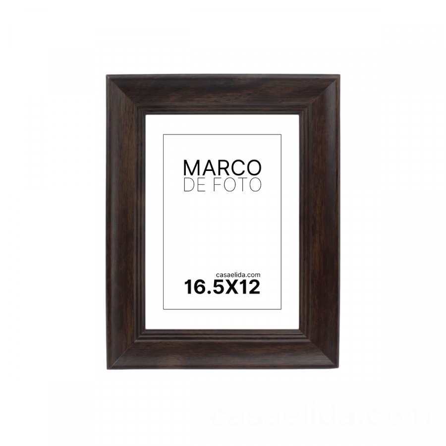 Marco foto café, 23x18cm, madera mdf