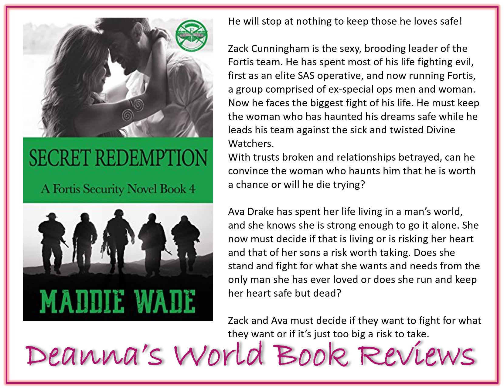 Secret Redemption by Maddie Wade blurb