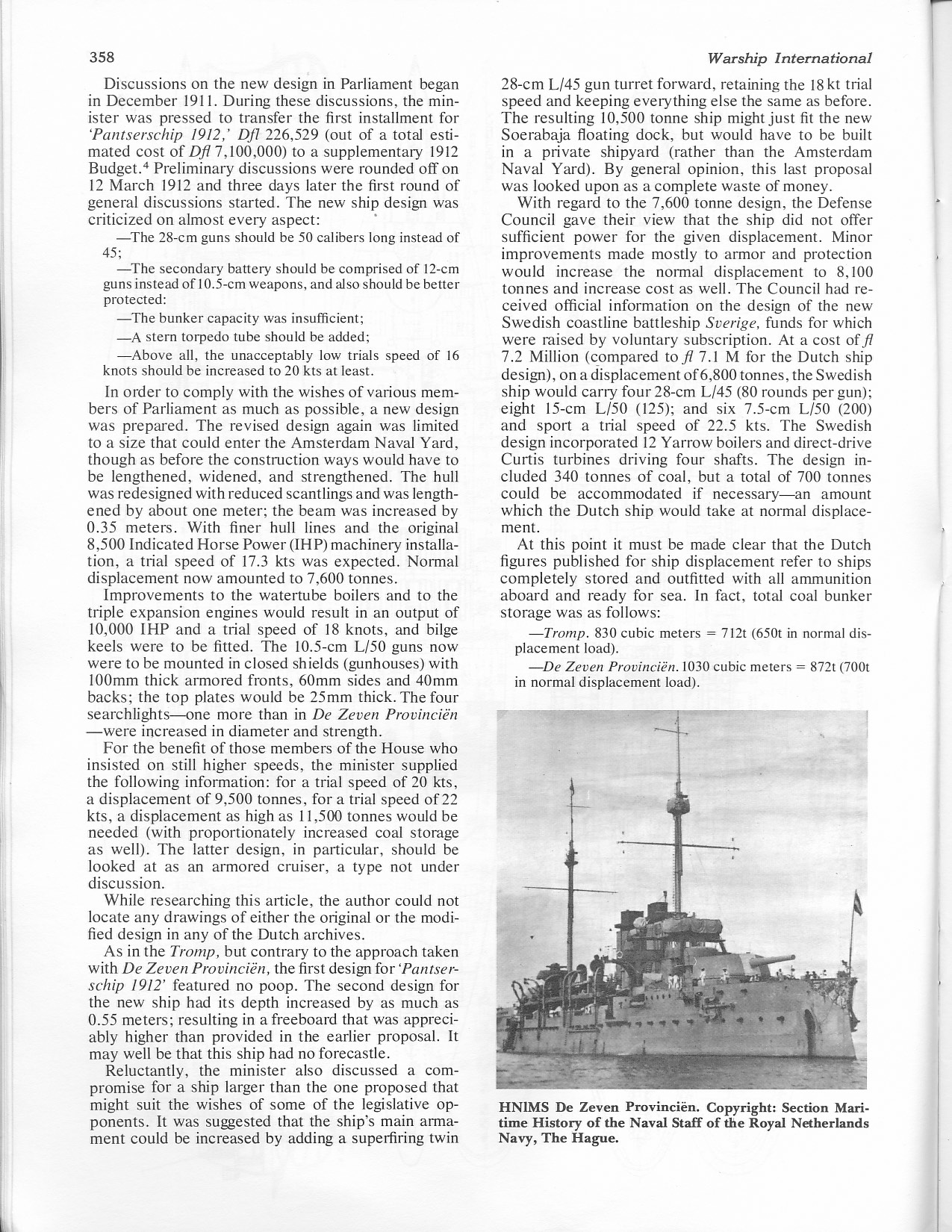 The Drawingboard Battleships for the Royal Netherlands Navy ...