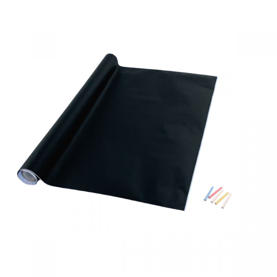 Rollo de pizarra adhesiva negro, 90x200cm