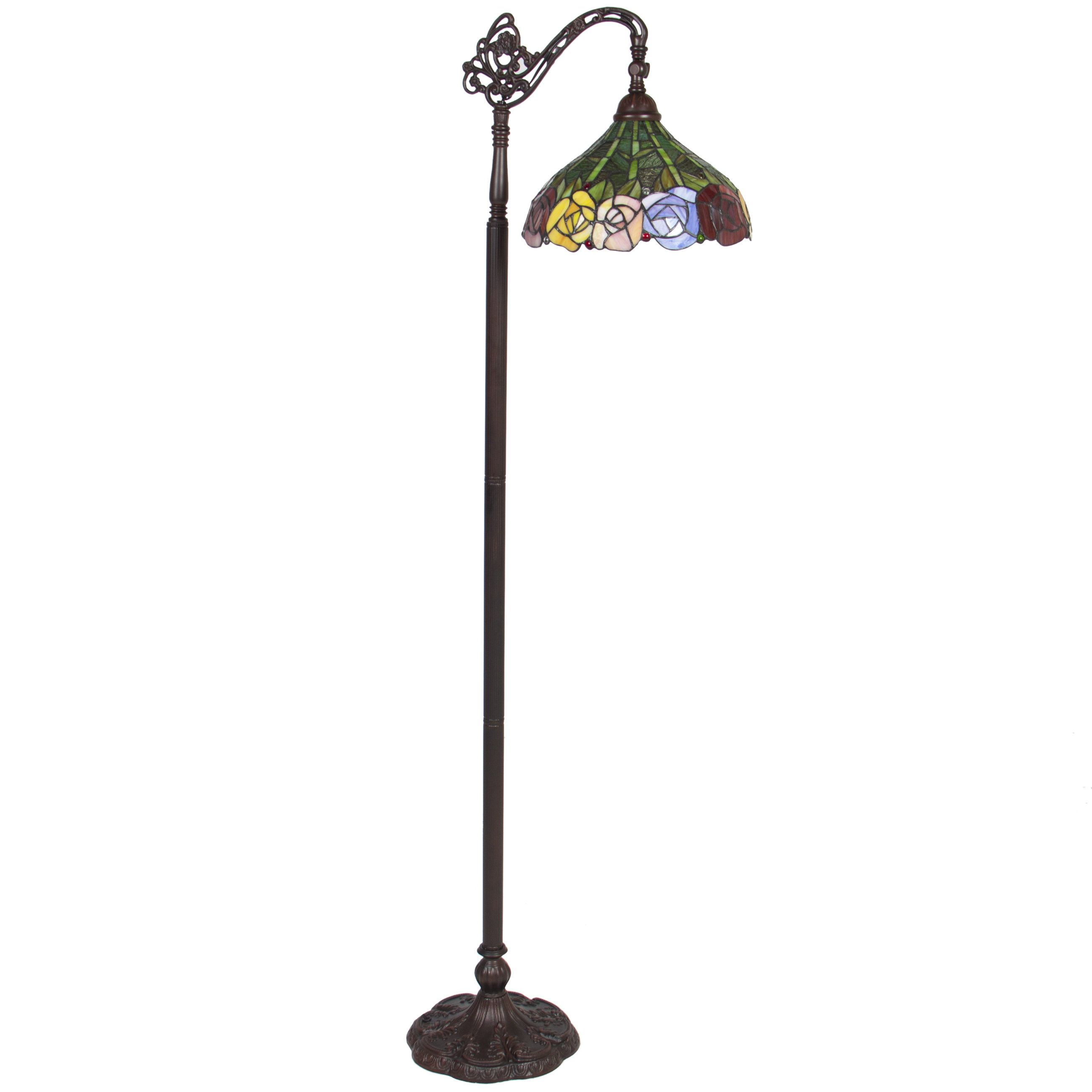 BCP 62in Vintage Tiffany Style Floor Lamp Multicolor eBay