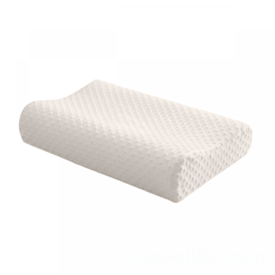 Almohada ergonómica blanco, 12x60x40cm