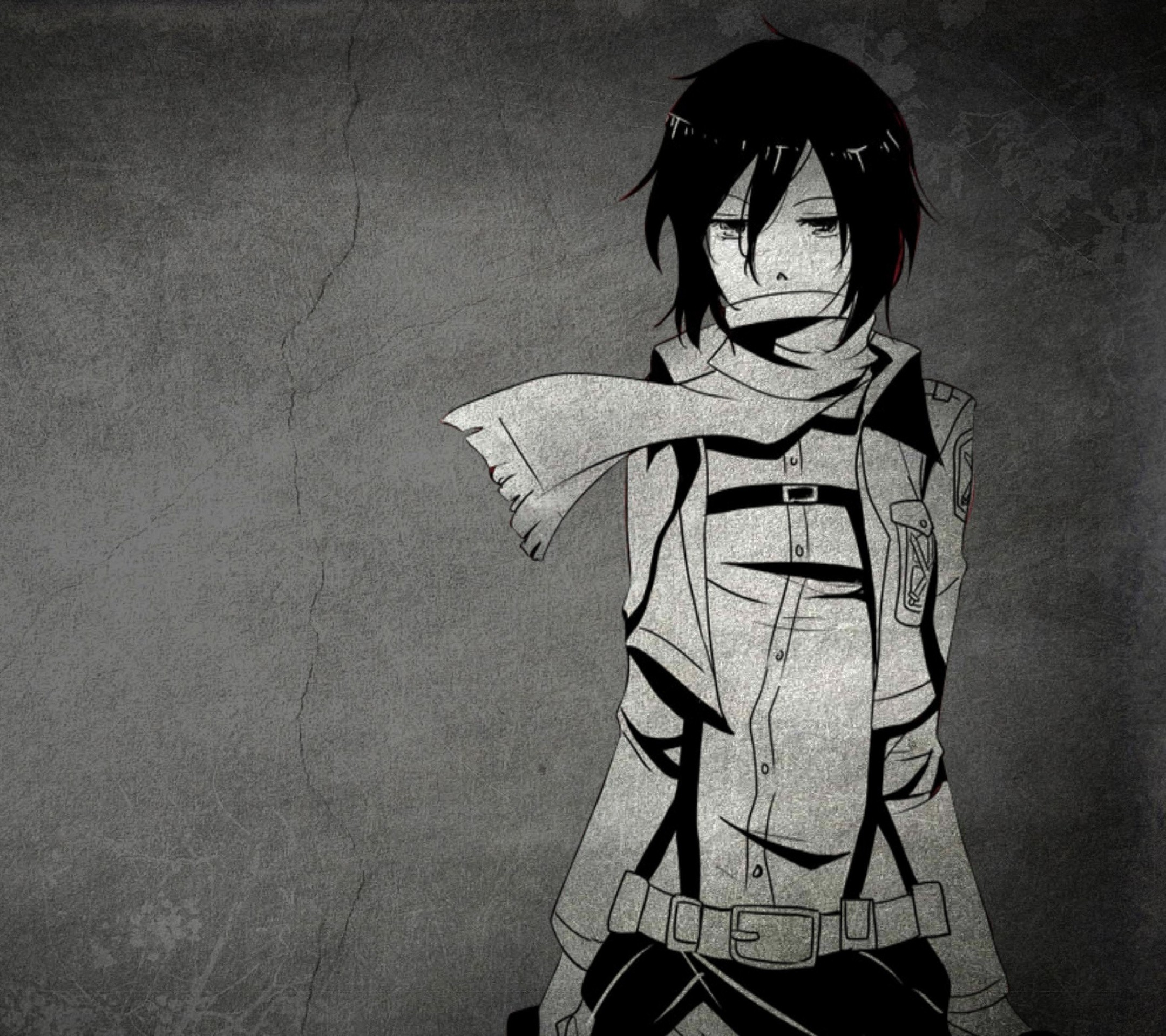 Wallpaper Attack On Titan 291 Mikasa Ackerman, anime girls, Shingeki no Kyojin