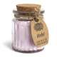 2x soy wax candle pot - violet