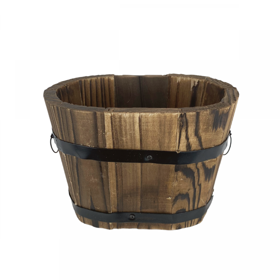 Macetero de madera 10x13.7cm