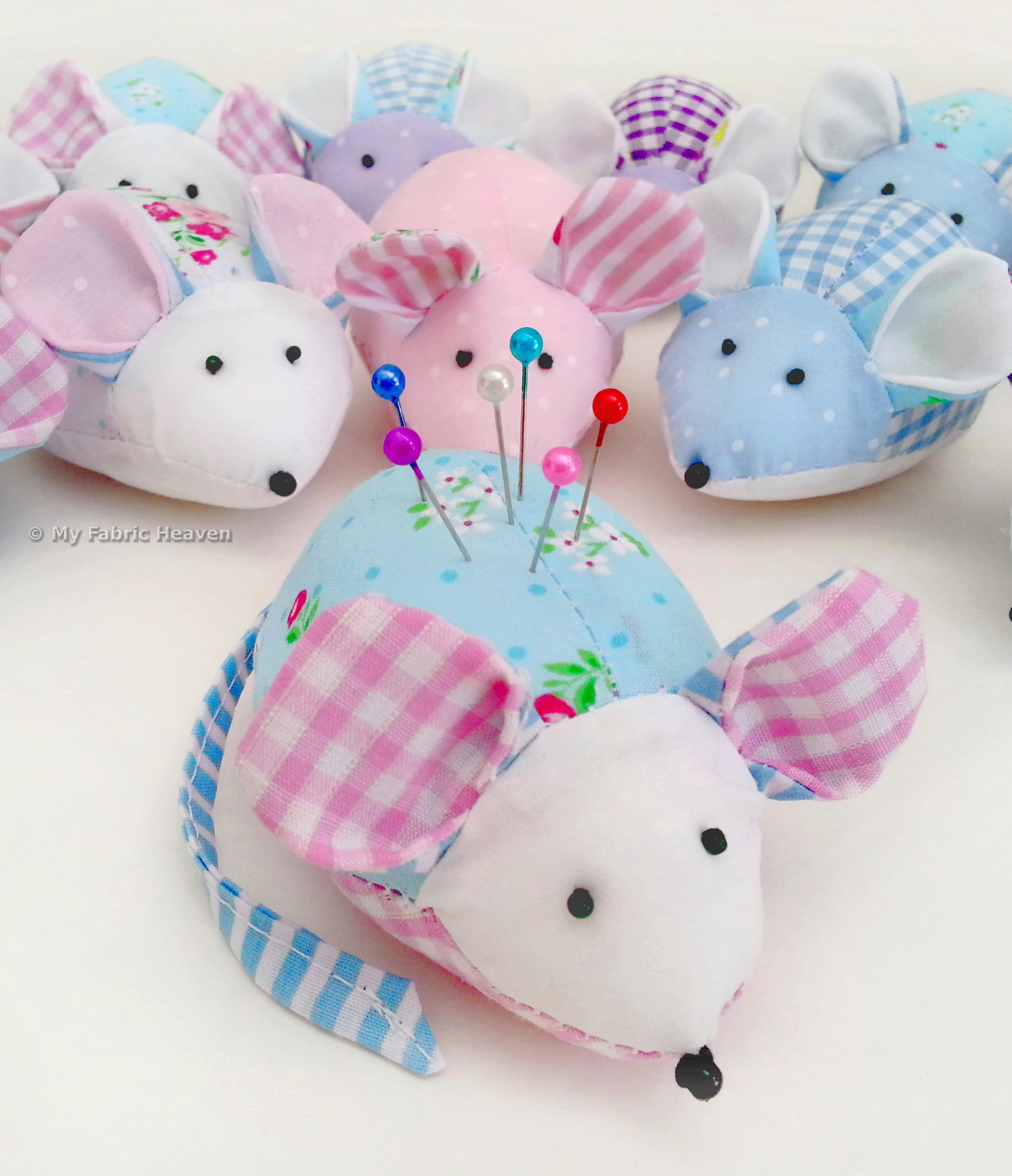 Cute Mouse Pin-Cushion EASY Sewing PATTERN Independent Design. Full ...