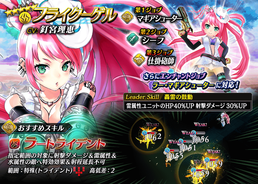 【タガタメ】フライクーゲルは強い？評価と運用まとめ