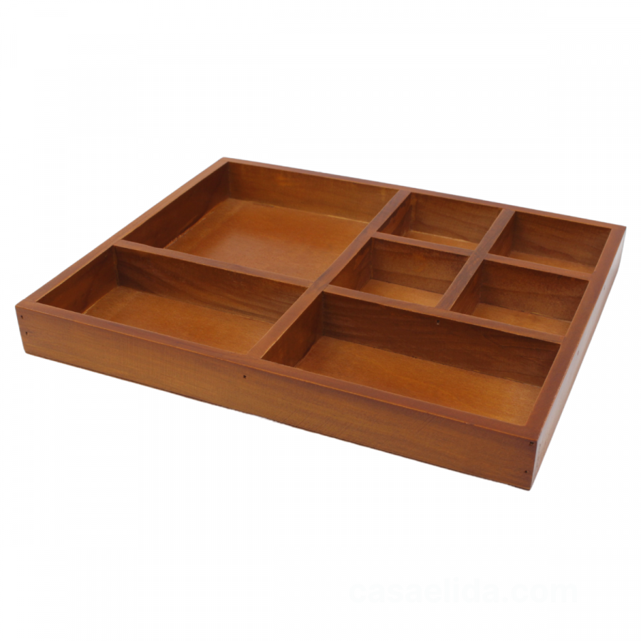 Organizador de madera 3.5x30x24cm