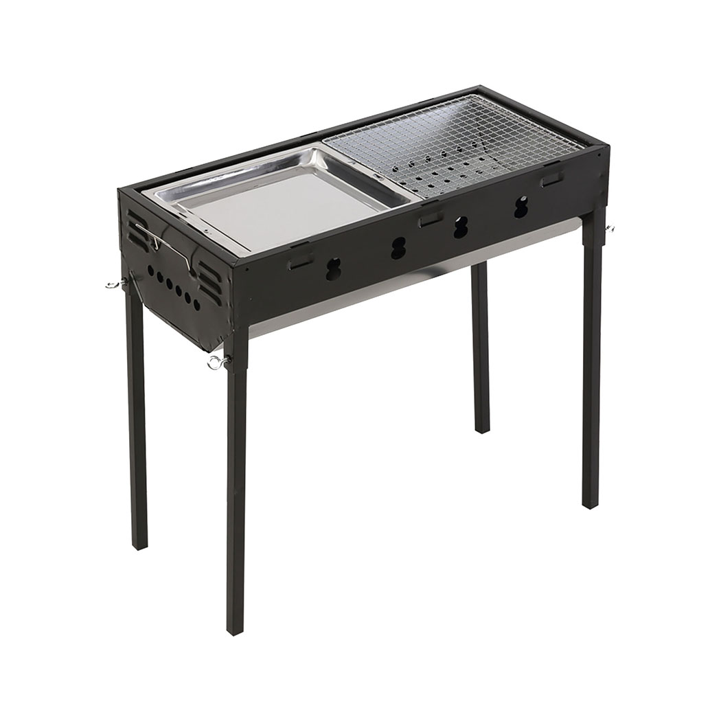 Charcoal BBQ Grill Portable Hibachi Barbecue Outdoor Foldable Camping Picnic - Picture 59 of 69