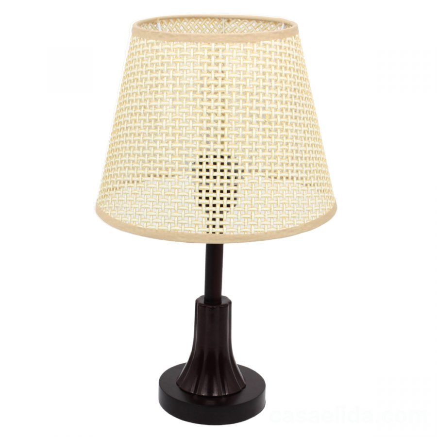 Lámpara de mesa beige, Ø25cm
