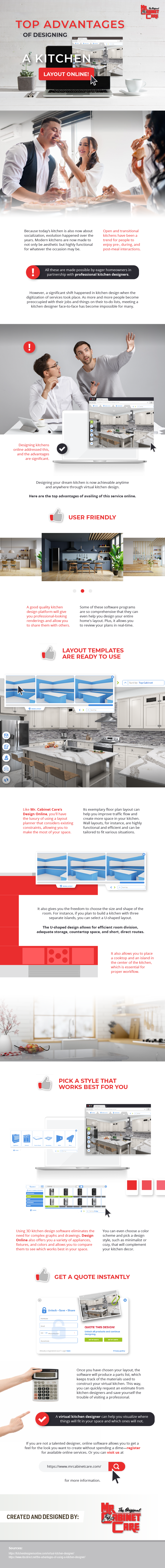 Top Advantages of Designing a Kitchen Layout Online