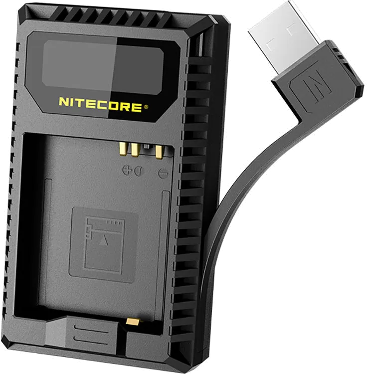 Nitecore UL109 Dual-Slot USB Charger for Leica BP-DC15-E Battery