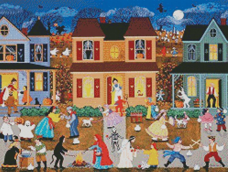 Sheila Lee cross-stitch - Trick or treat