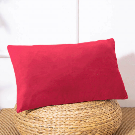 Cojín rojo, 30x46cm
