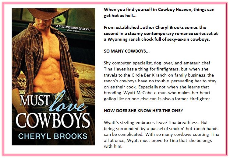 Must Love Cowboys by Cheryl Brooks blurb