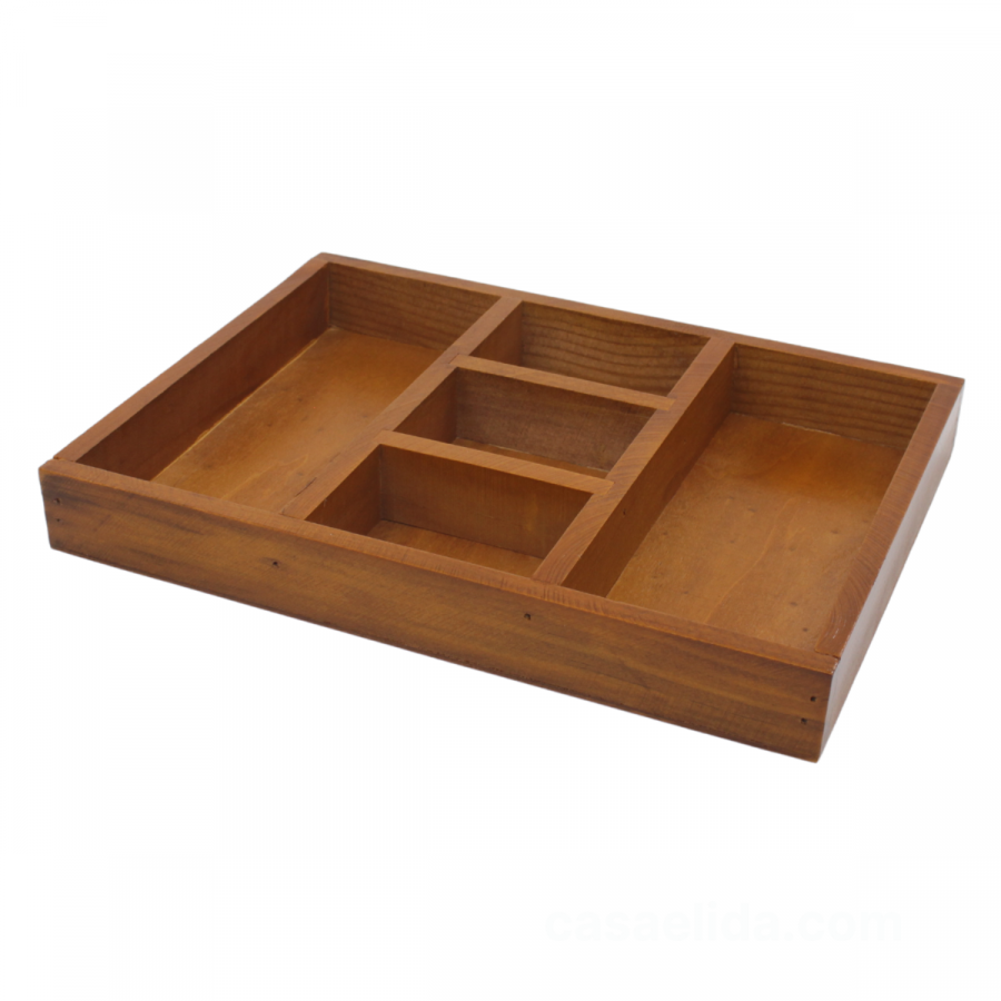 Organizador de madera 3x24x18cm