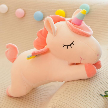 3 en 1 peluche, manta y almohada rosado, 50cm