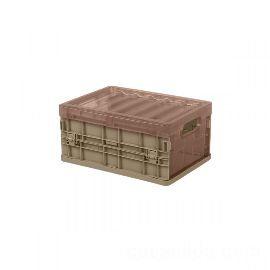 Caja organizadora plegable café, 10x21x15cm