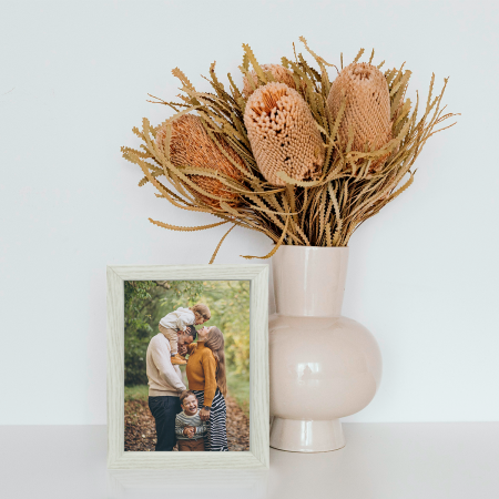 Marco de foto blanco, 20x15cm, madera mdf