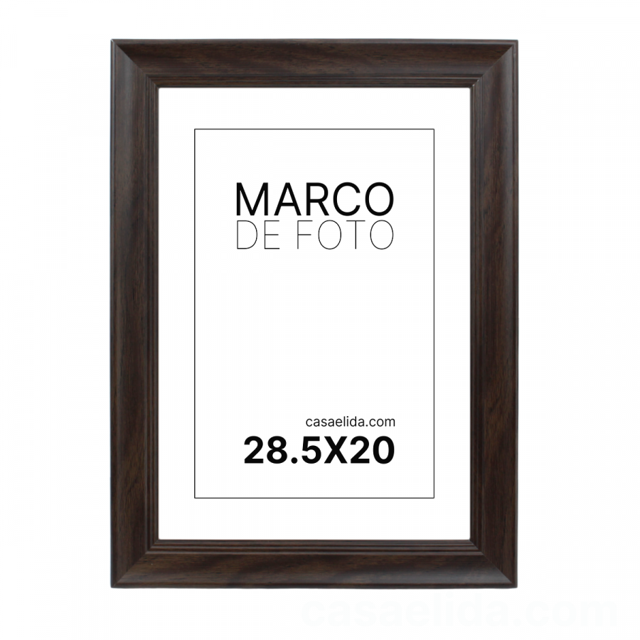 Marco foto café, 35x26cm, madera mdf