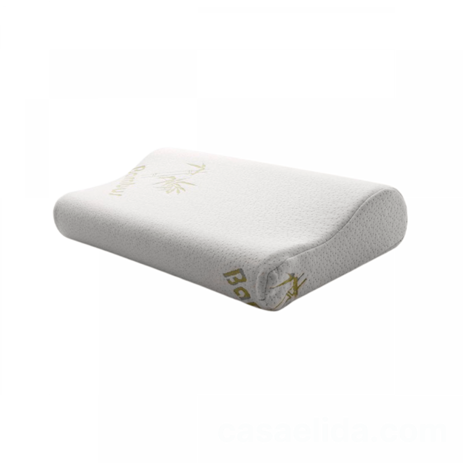 Almohada ergonómica blanco, 10x48x30cm