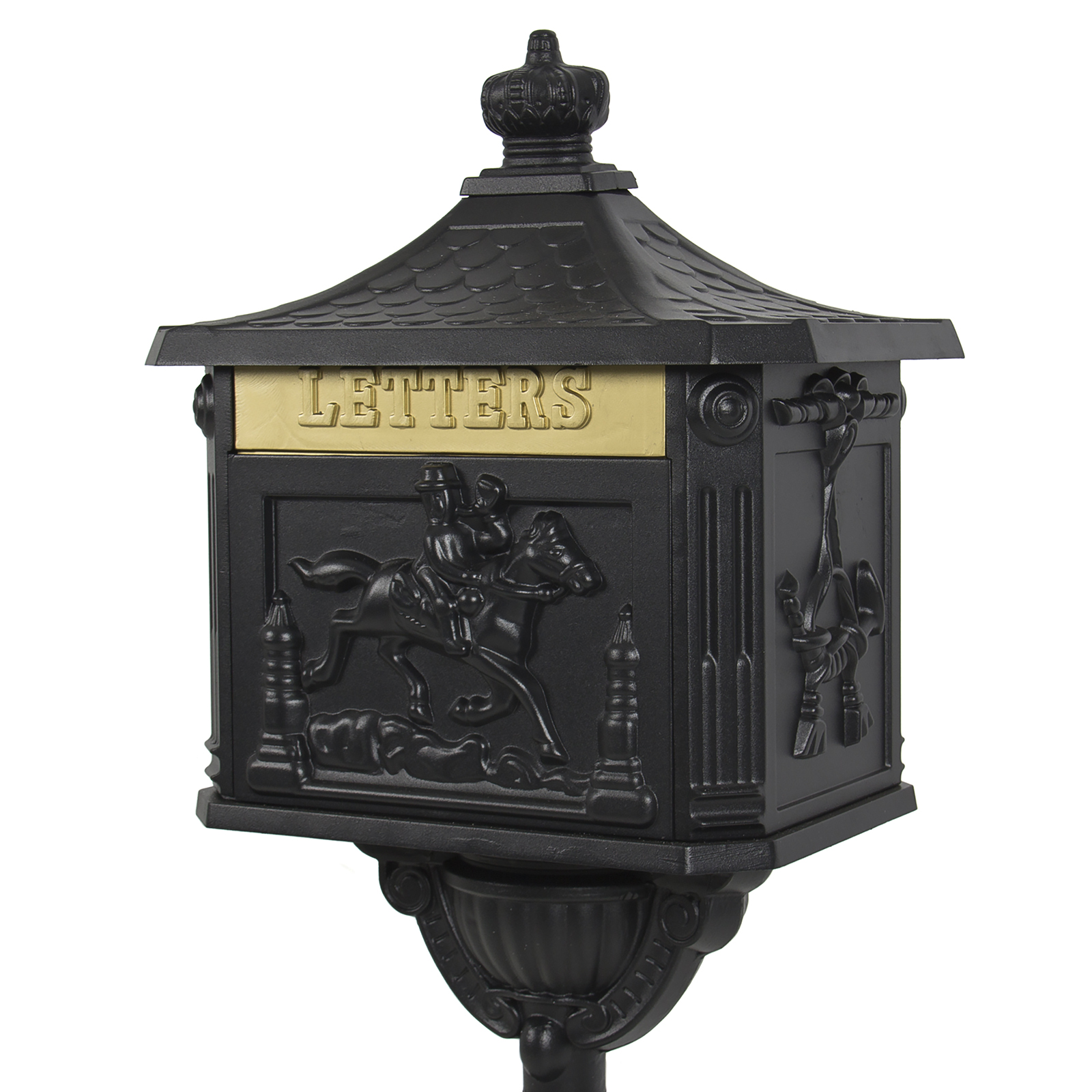 BCP Aluminum Vintage Mailbox w/ Keys, Locking Door, Mail Flap