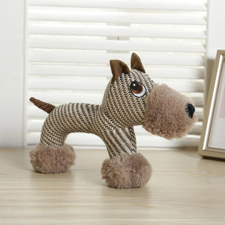 Peluche para mascota café claro, 17cm