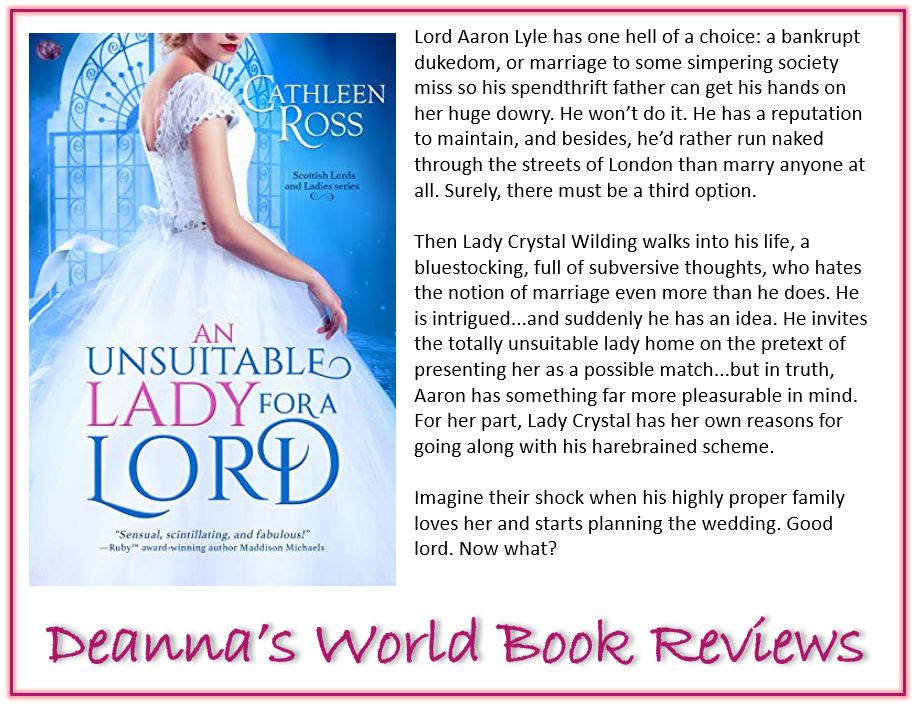 An Unsuitable Lady for a Lord by Cathleen Ross blurb