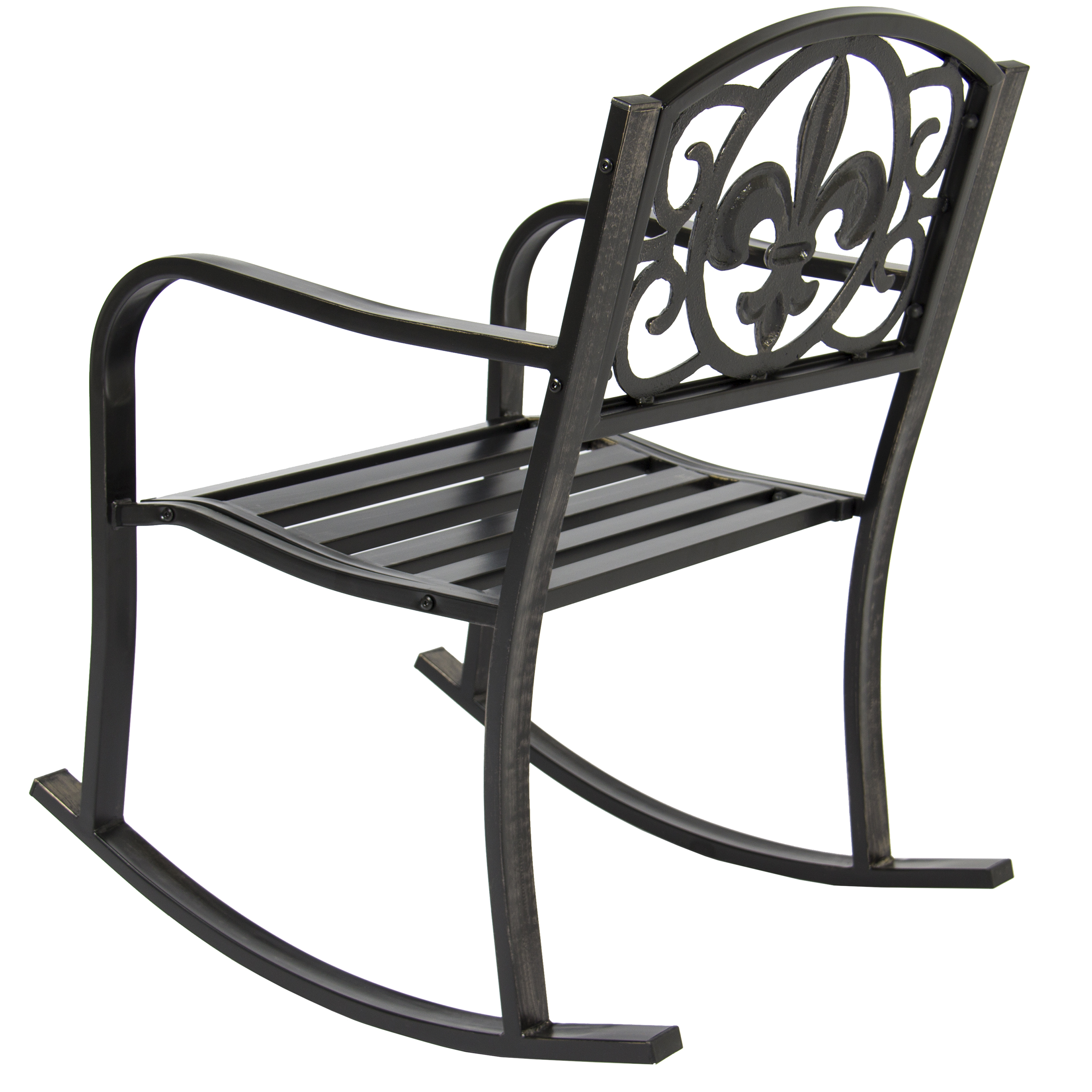 Patio Metal Rocking Chair Porch Seat Deck Outdoor Backyard Glider