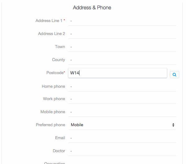 Postcode Address Finder for Dental Software