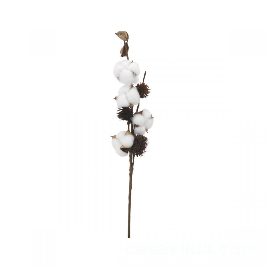 Flor de algodón artificial 54cm