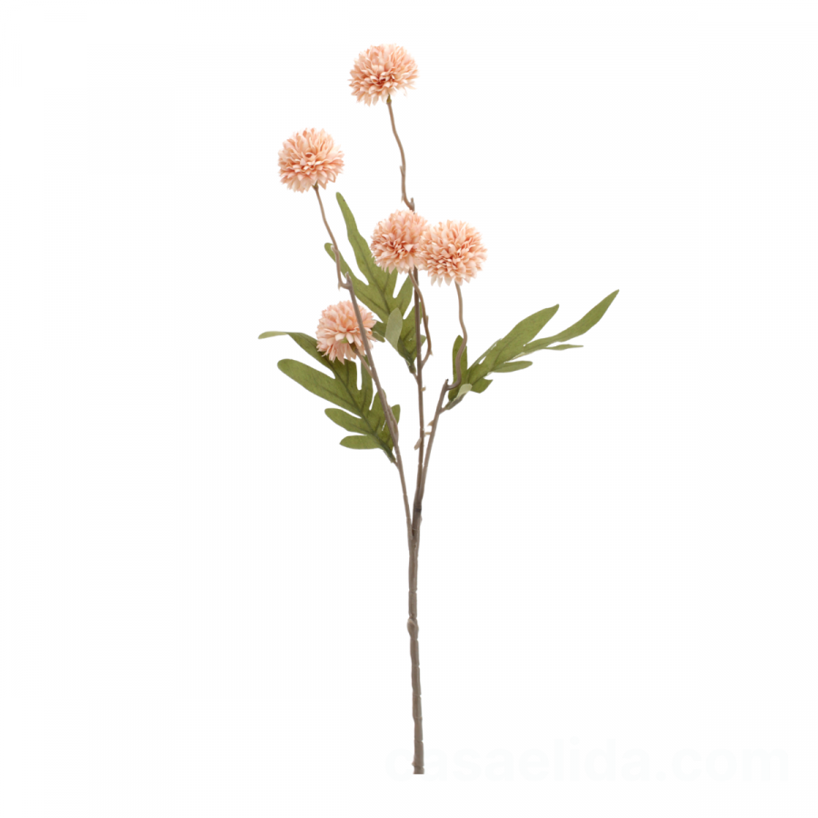 Crisantemo artificial rosado, 50cm