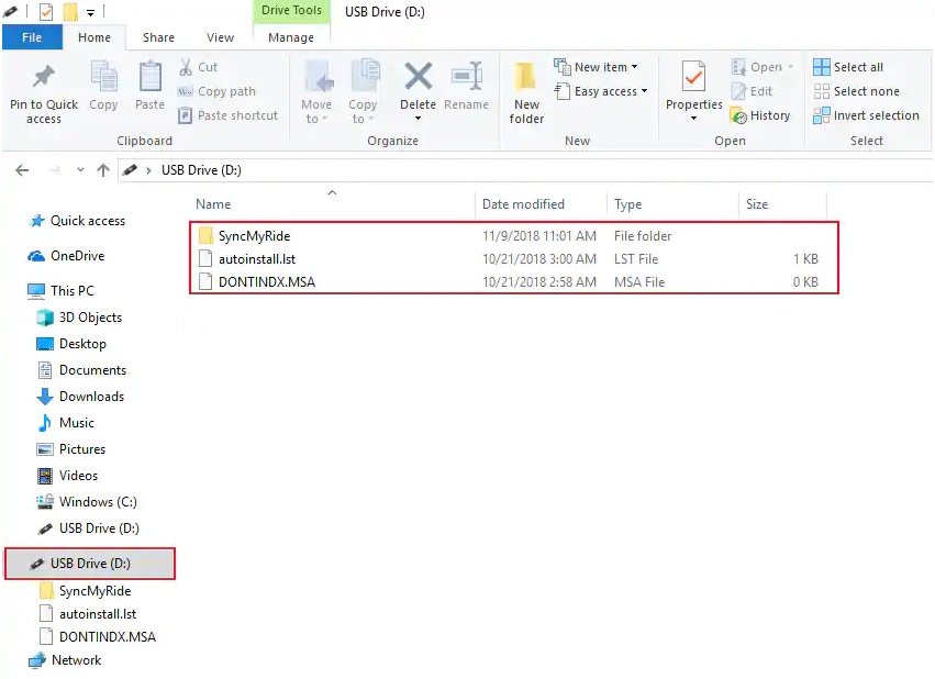 Lincoln Support Update Your SYNC® System with a Flash Drive