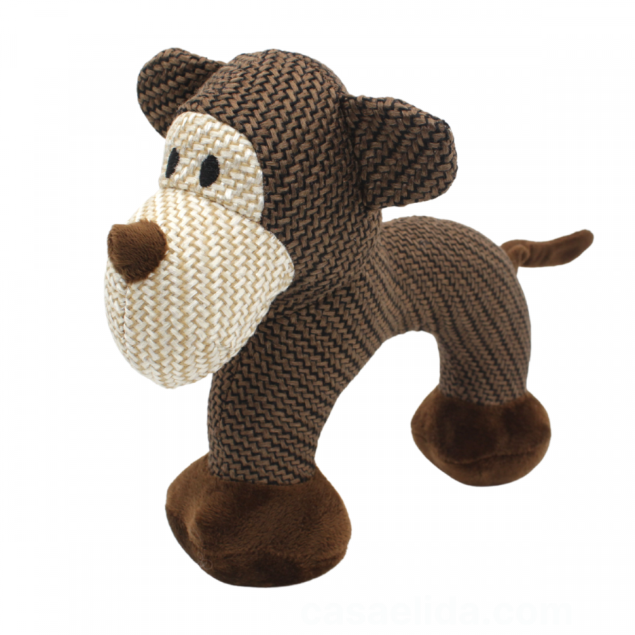 Peluche para mascota café oscuro, 19cm