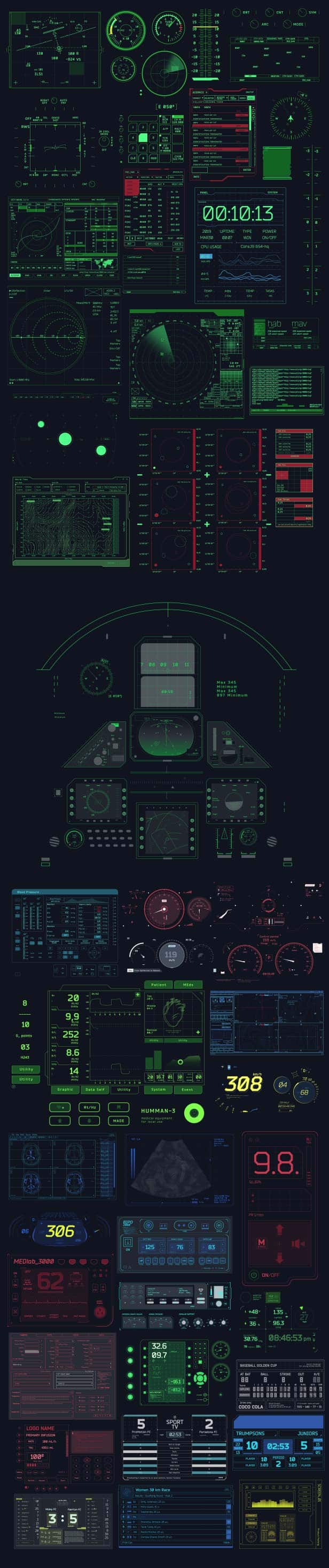 HUDGE | Generator of Hi-Tech Elements | 1850+ HUD UI - 40