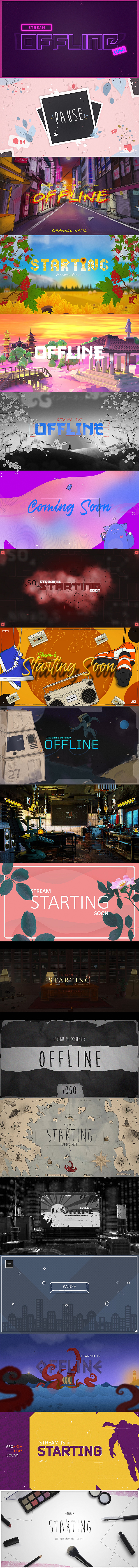 Looped Backgrounds PP | Web • Twitch • Youtube • Live | Part 1 - 4