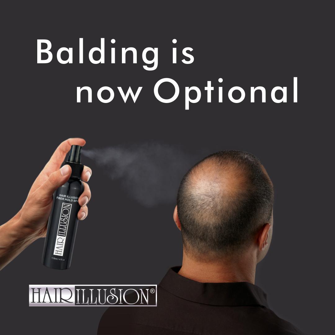 Hair Fibers Hold Spray by HAIR ILLUSION Fiber Hair Bond for Hair Loss