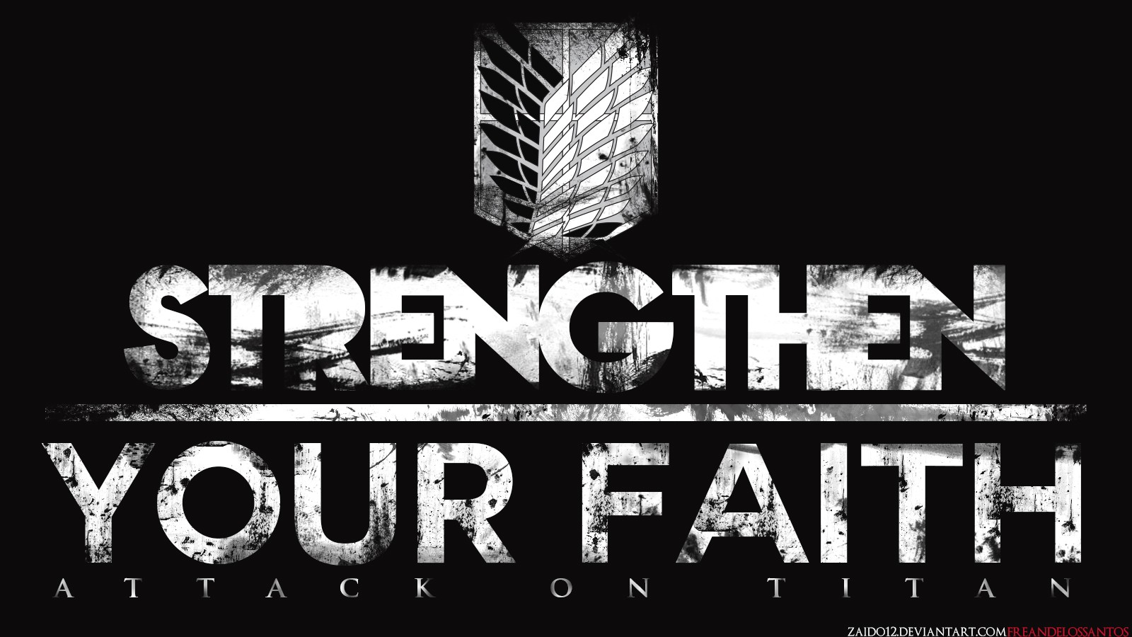 Wallpaper Attack On Titan 389 Shingeki no Kyojin, typography, anime