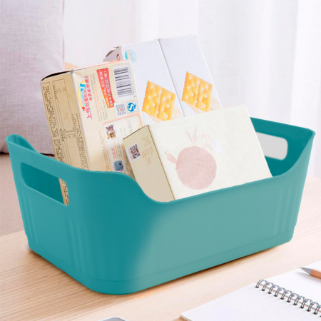 Caja organizadora turquesa, 10x24x17cm