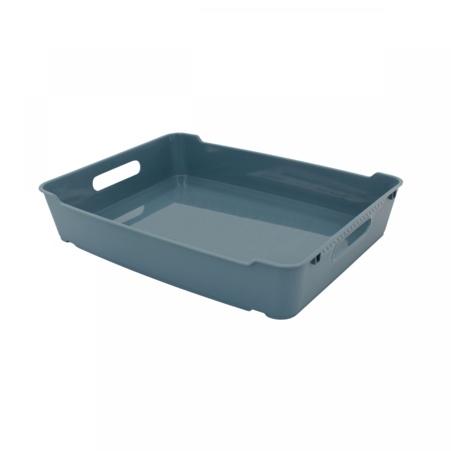Caja organizadora azul, 6.5x35x26.5cm